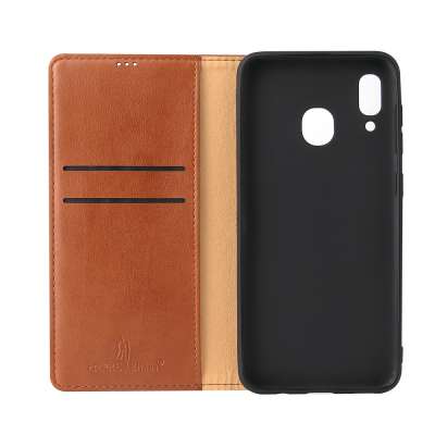 cell phone wallet case PU leather for Samsung Galaxy A20 A30 card holder case